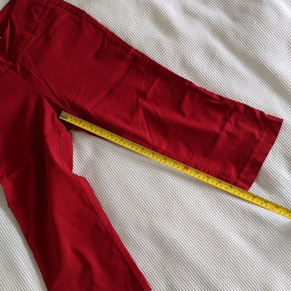 Ricki's red skinny capri pants, microtwill pull on stretchy - Picture 5 of 6